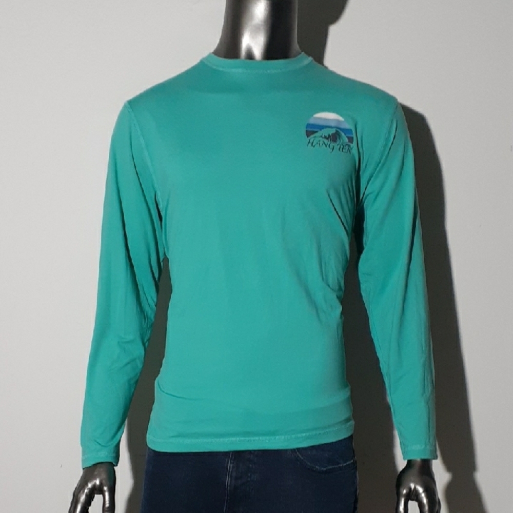 NWT Hang Ten Men's Long Sleeve T-Shirt - Green - Medium, XL